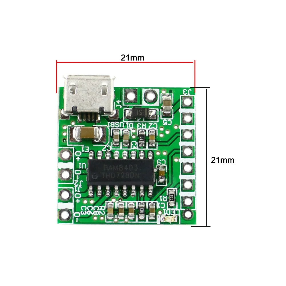 PAM8403 Class D Amplifier Board Mini Power Amplifier Board 2.0 Channel 3W*2 Support Bluetooth Audio Module DC3.4V-5V 1PC
PAM8403 Class D Amplifier Board Mini Power Amplifier Board 2.0 Channel 3W*2 Support Bluetooth Audio Module DC3.4V-5V 1PC
