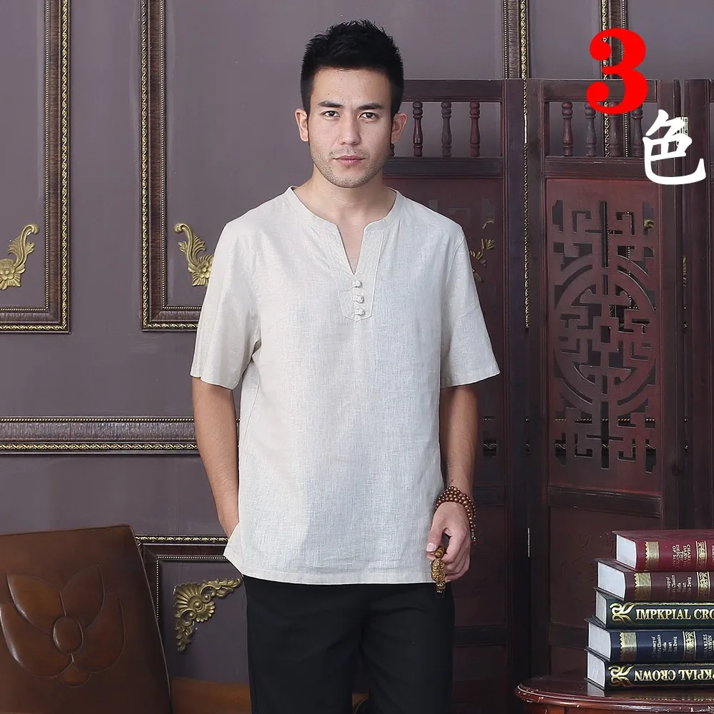 Summer New Fashion Beige Tradition Chinese Men's Cotton Linen Kung-Fu Short Sleeve Shirt Tang Suit M L XL XXL XXXL D08
Summer New Fashion Beige Tradition Chinese Men's Cotton Linen Kung-Fu Short Sleeve Shirt Tang Suit M L XL XXL XXXL D08