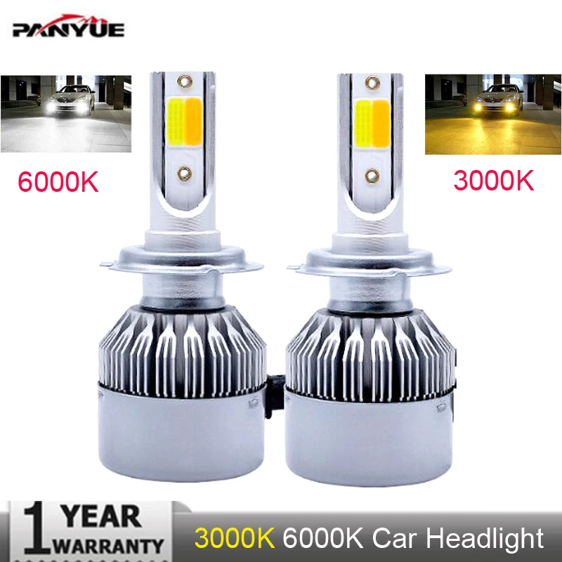 Muxall Super bright Auto H7 H11 LED Car Headlight 9012 H1 H3 880 881 H27 H4 LED Dual Color Headlight Kit 3000K 6000K
Muxall Super bright Auto H7 H11 LED Car Headlight 9012 H1 H3 880 881 H27 H4 LED Dual Color Headlight Kit 3000K 6000K