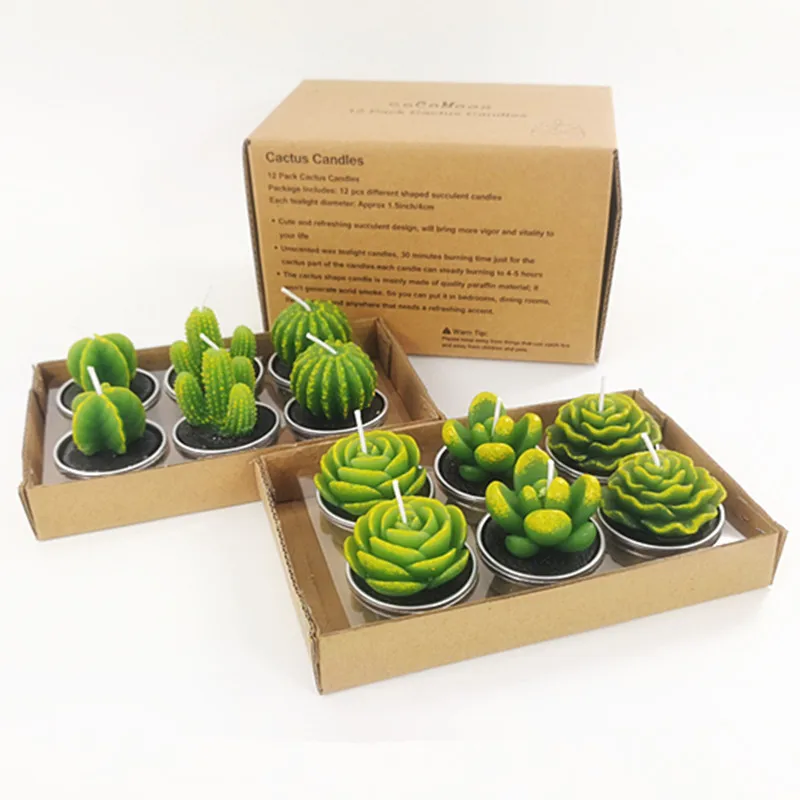 12pcs Cactus Candle Cute Mini Set Artificial Succulent Plants Candles Home Decoration Candle Tea Light Best Xmas Gift
12pcs Cactus Candle Cute Mini Set Artificial Succulent Plants Candles Home Decoration Candle Tea Light Best Xmas Gift