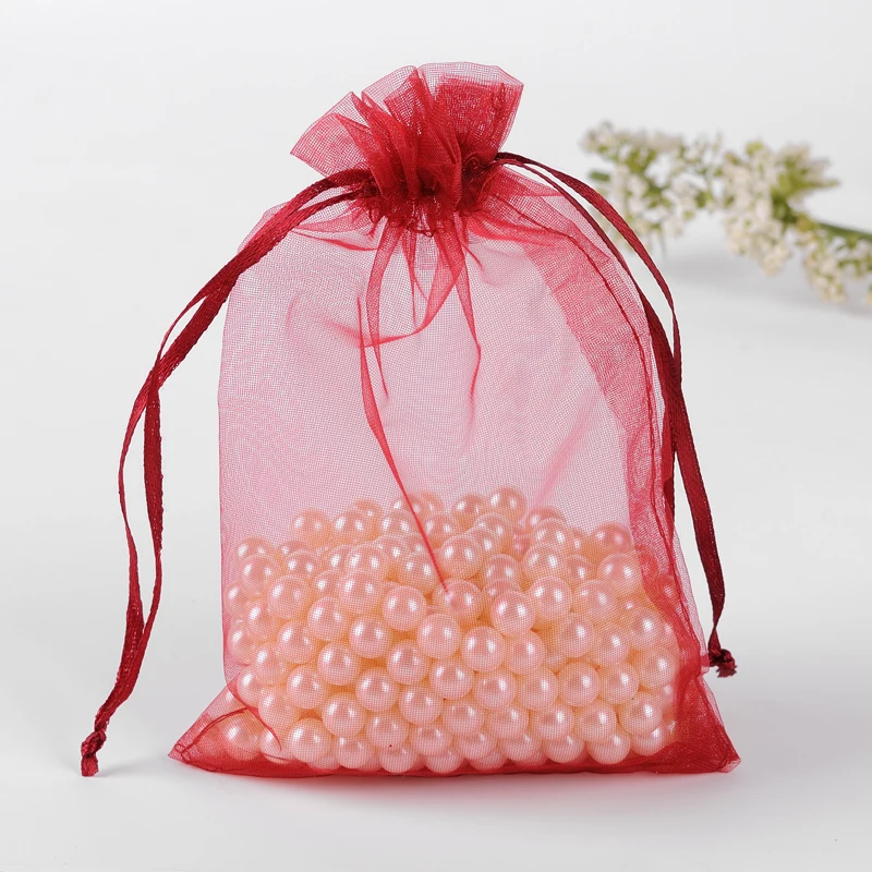 saco de presente Organza Gift Bag 13x18cm 100pcs Dark Red Cand Bay Wedding Favors And Gifts Bag Can Custom Logo
saco de presente Organza Gift Bag 13x18cm 100pcs Dark Red Cand Bay Wedding Favors And Gifts Bag Can Custom Logo