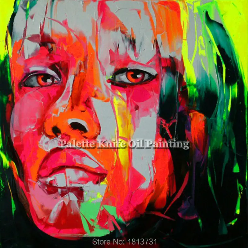 Hand painted Francoise Nielly Palette knife portrait Face Oil painting Character figure canva wall Art picture for living room49
Hand painted Francoise Nielly Palette knife portrait Face Oil painting Character figure canva wall Art picture for living room49