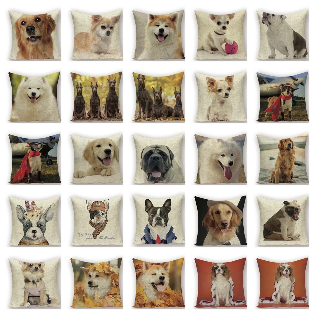 Golden Retriever Cushion Cover Animal Dog Throw Pillows Boston Terrier Decorative Cushions For Sofa Chihuahua Pillow Covers
Golden Retriever Cushion Cover Animal Dog Throw Pillows Boston Terrier Decorative Cushions For Sofa Chihuahua Pillow Covers