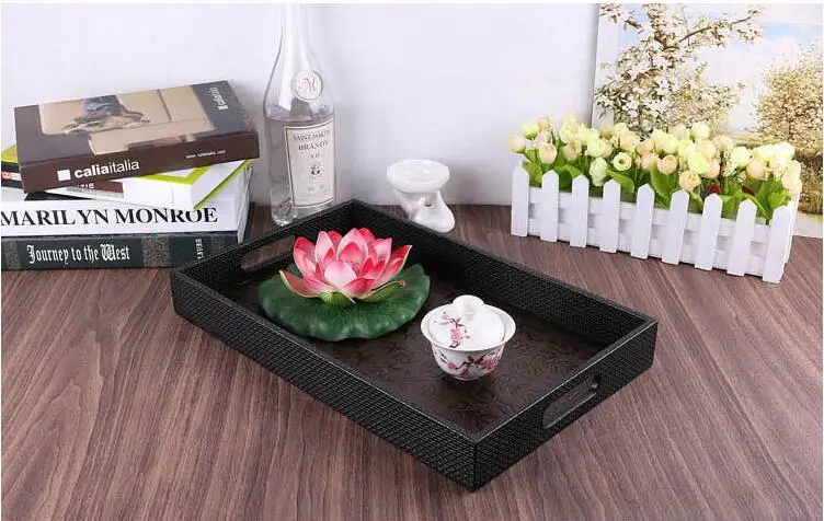 European luxury PU leather+wood storage tray home decoration tray Table fruit food candy trays kitchen tray PTP12B
European luxury PU leather+wood storage tray home decoration tray Table fruit food candy trays kitchen tray PTP12B