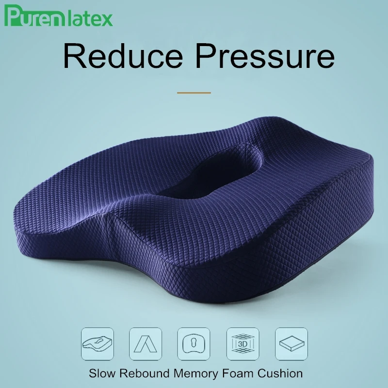PurenLatex 45*37 Memory Foam Orthopedic Pillow Coccyx Chair Cushion Pad Car Seat Wheelchair Mats For Hemorrhoid Vertebra Treat
PurenLatex 45*37 Memory Foam Orthopedic Pillow Coccyx Chair Cushion Pad Car Seat Wheelchair Mats For Hemorrhoid Vertebra Treat