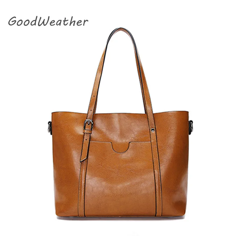 High quality brown genuine leather tote bag for women 2017 fashion female big handbag large capacity shoulder bag 6color handtas
High quality brown genuine leather tote bag for women 2017 fashion female big handbag large capacity shoulder bag 6color handtas