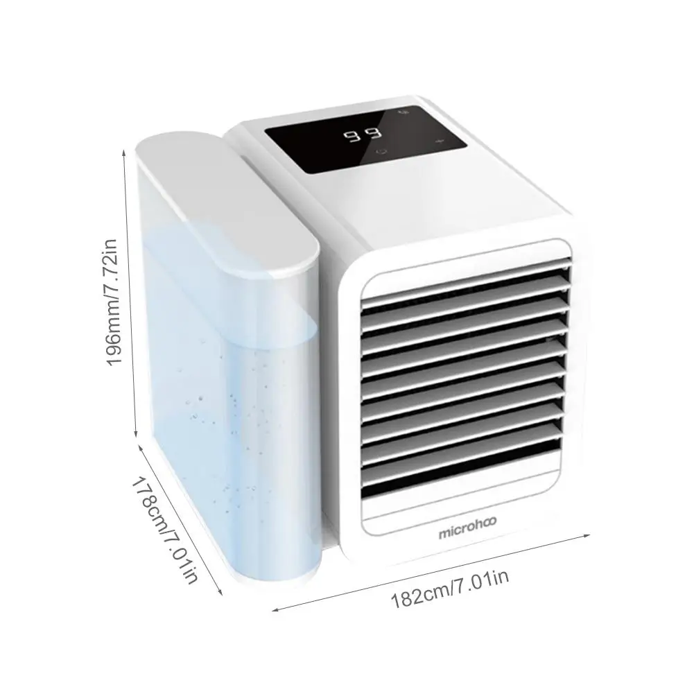 3-in-1 Mini Cooling Fan USB Rechargeable Air Conditioner Fan Humidifying Cooling Air Purification Air Cooler For Home Office Out
3-in-1 Mini Cooling Fan USB Rechargeable Air Conditioner Fan Humidifying Cooling Air Purification Air Cooler For Home Office Out