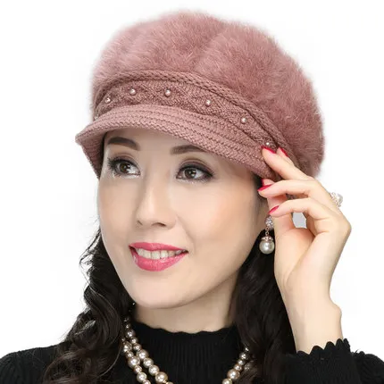 Middle aged women's hats winter thicken knitted elderly hat female grandma warm rabbit wool cap
Middle aged women's hats winter thicken knitted elderly hat female grandma warm rabbit wool cap