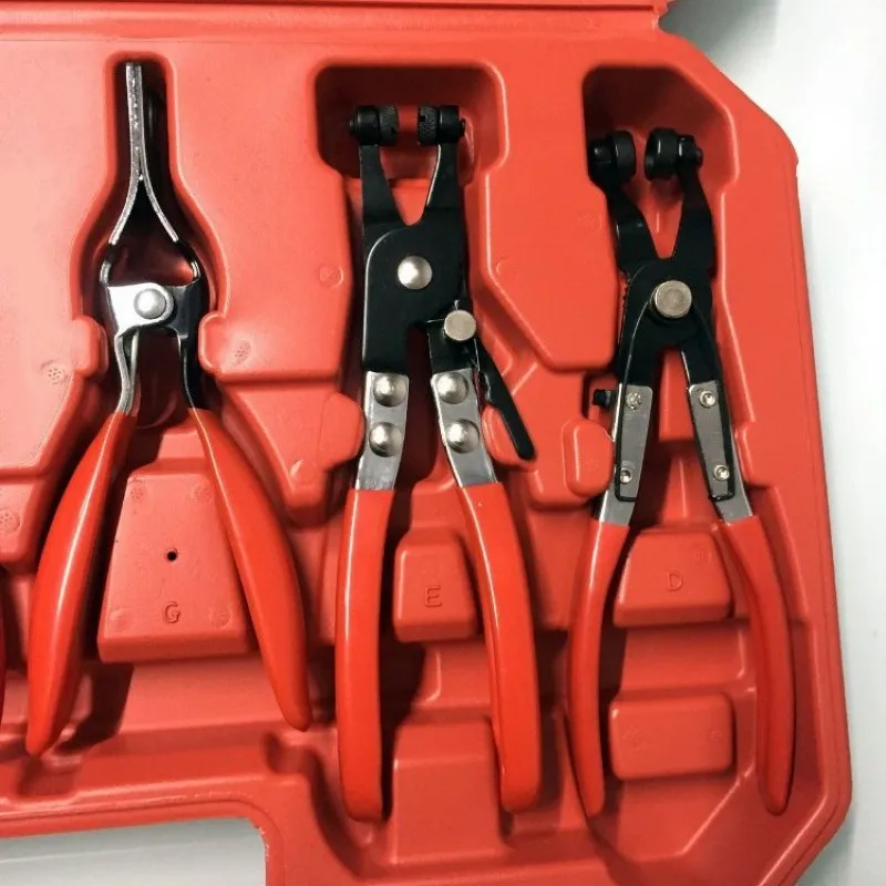9pcs Hose Clamp Plier Set Automotive Tools Bendable throat tube bundle pliers Kit Auto Hand Tool Reach Wire Plier Car Repair
9pcs Hose Clamp Plier Set Automotive Tools Bendable throat tube bundle pliers Kit Auto Hand Tool Reach Wire Plier Car Repair