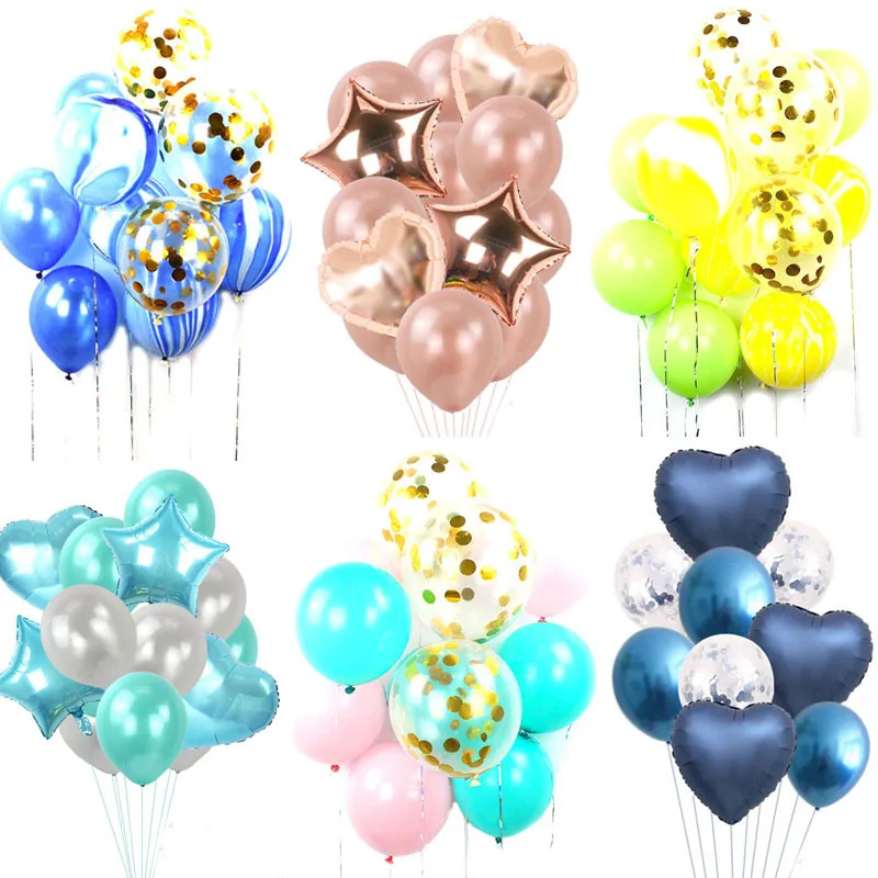 Mixed set rose Colorful Latex confetti balloon birthday party decorations kids helium globos metalicos star new year Supplies
Mixed set rose Colorful Latex confetti balloon birthday party decorations kids helium globos metalicos star new year Supplies