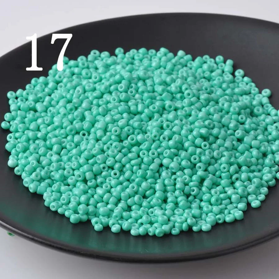 Nice 16g 1000pcs 2mm 12/0 Turquoise Color Opaque Round Loose Spacer Beads Cezch Glass Seed Beads Jewelry Making DIY Garment Bead
Nice 16g 1000pcs 2mm 12/0 Turquoise Color Opaque Round Loose Spacer Beads Cezch Glass Seed Beads Jewelry Making DIY Garment Bead