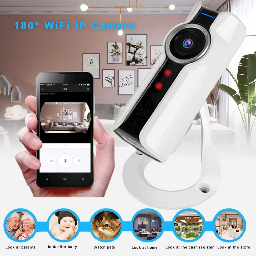 LESHP VR 180 градусов панорамная камера 720P HD Wifi Пульт дистанционного управления