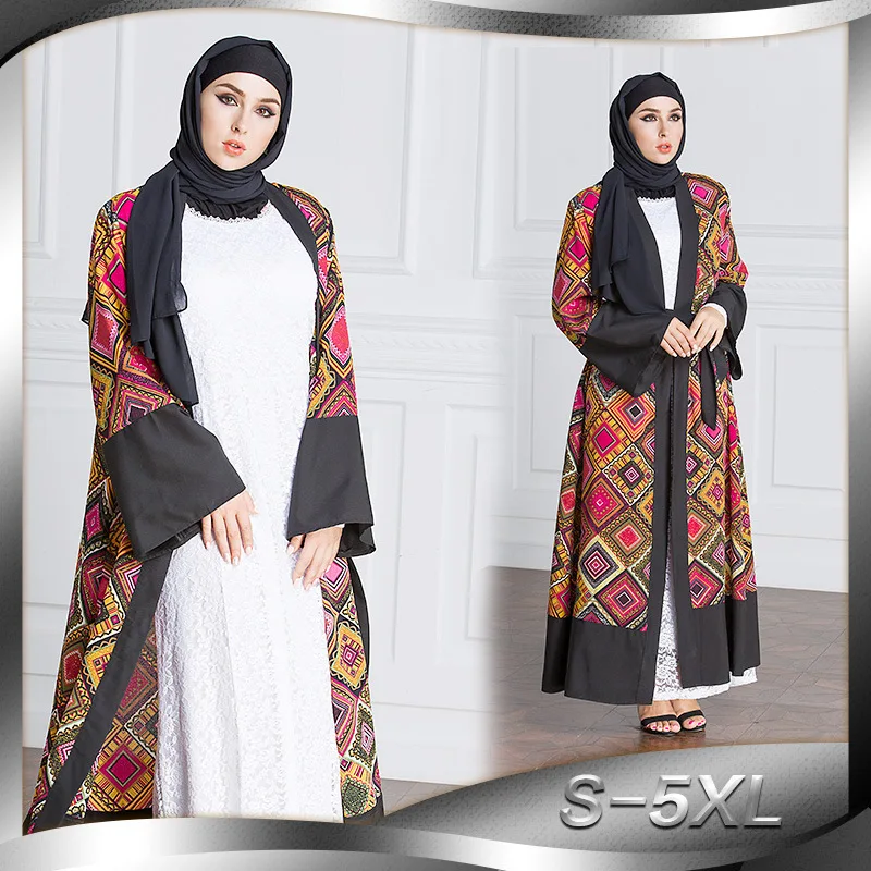 Fashion Women Muslim Dress Hit Color Plus Size 5XL Musulmane Turkish Abaya Dubai Cardigan Robes Arab Kaftan Dresses
Fashion Women Muslim Dress Hit Color Plus Size 5XL Musulmane Turkish Abaya Dubai Cardigan Robes Arab Kaftan Dresses