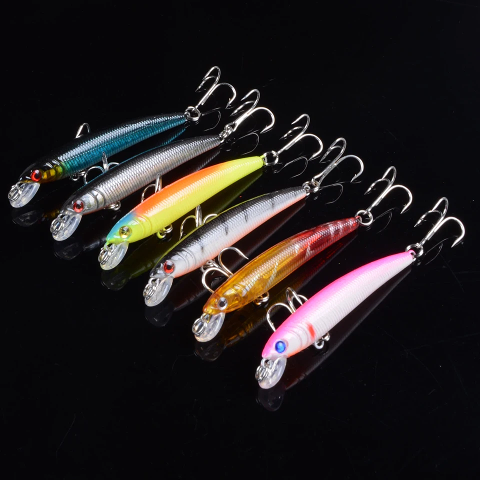 Good Quality 6pcs 7.5cm/4.7g Fishing Lures Minnow Lure 12 Colors Artificial Make Plastic Crankbait Wobblers Fishing Bait pesca
Good Quality 6pcs 7.5cm/4.7g Fishing Lures Minnow Lure 12 Colors Artificial Make Plastic Crankbait Wobblers Fishing Bait pesca