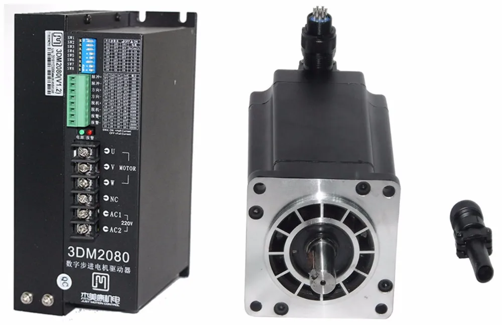 NEMA42 12Nm 1700 ozin гибридный шаговый мотор драйвер комплект 3 фазы 80 240VAC для гравировки
