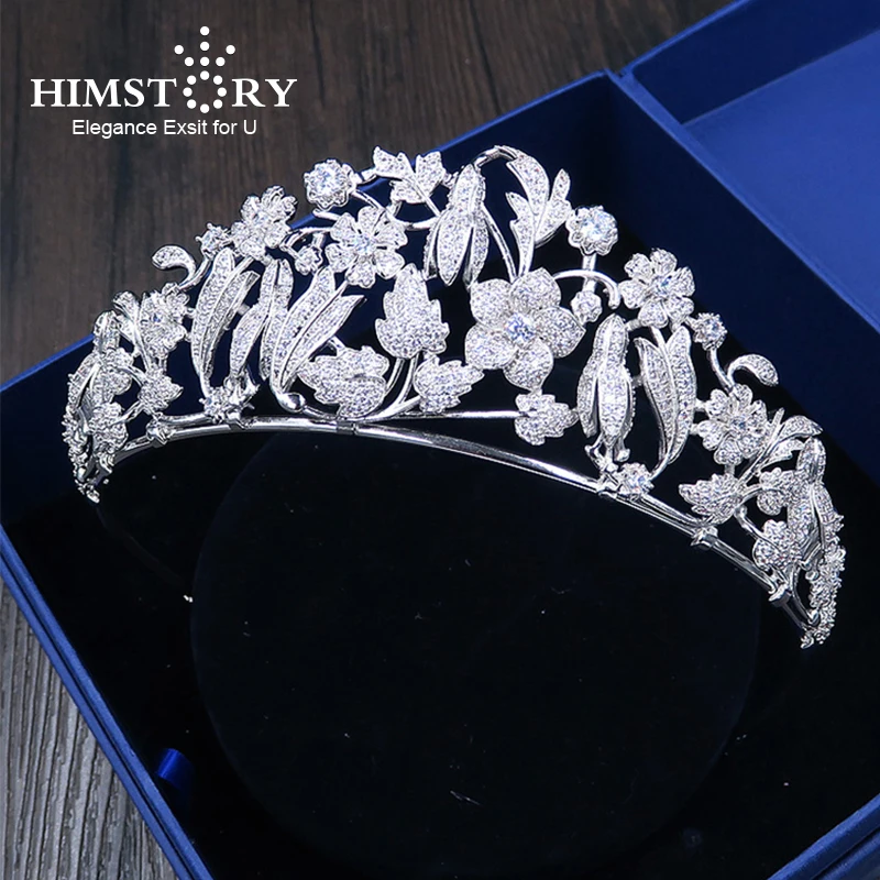 Himstory Cubic Zircon Crown Flower Bridal Headpiece Wedding Hair Accessories CZ Floral Bridal Wedding Queen Princess Hairwear
Himstory Cubic Zircon Crown Flower Bridal Headpiece Wedding Hair Accessories CZ Floral Bridal Wedding Queen Princess Hairwear