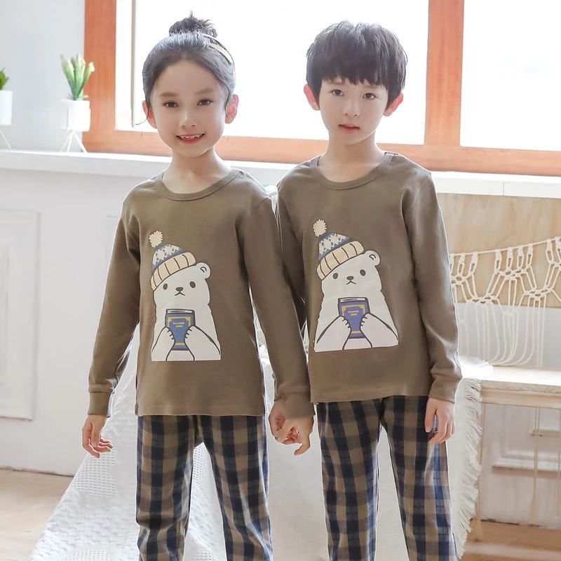NEW Children Pajamas Sleepwear Sets Boys Girls Animal Pyjamas Long-sleeved Pijamas Infantil Cotton Nightwear Home Clothing Suits
NEW Children Pajamas Sleepwear Sets Boys Girls Animal Pyjamas Long-sleeved Pijamas Infantil Cotton Nightwear Home Clothing Suits