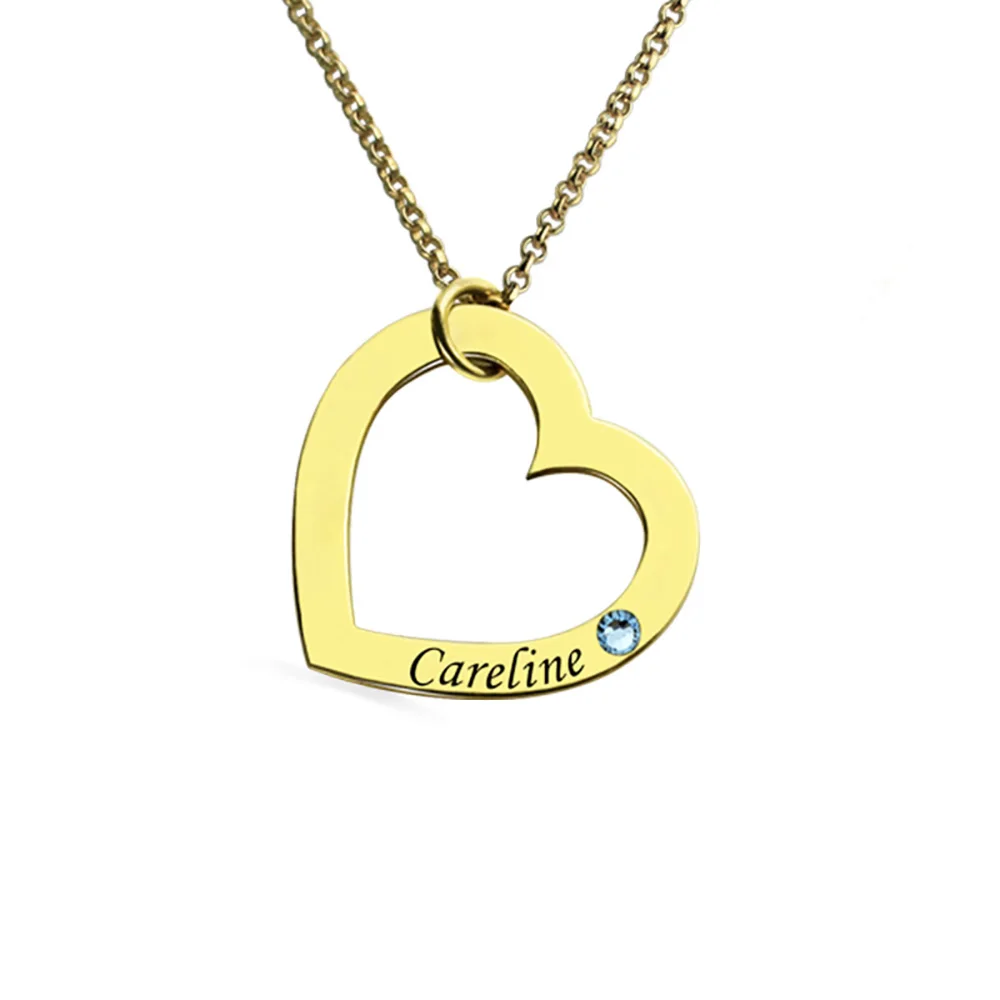 Sweey Dropshipping Personalized Name Heart Necklace with Birthstone Custom Love Necklace with Birthstone
Sweey Dropshipping Personalized Name Heart Necklace with Birthstone Custom Love Necklace with Birthstone