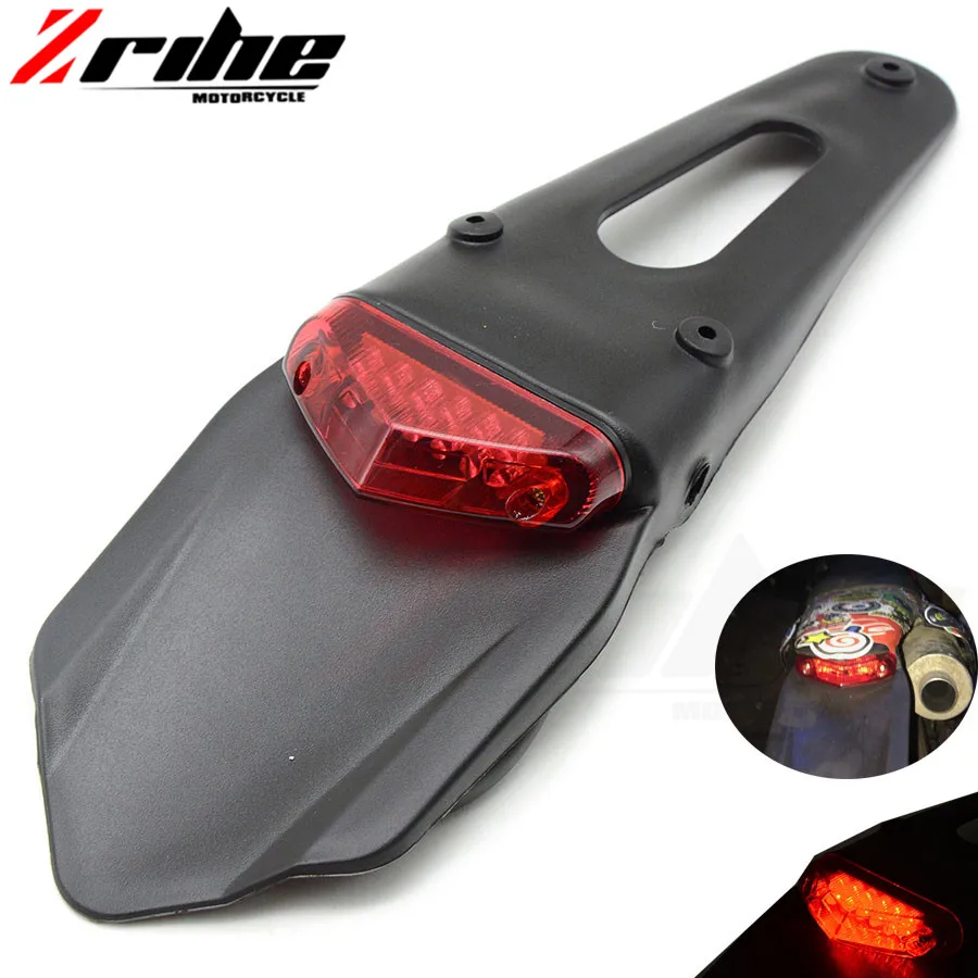 for Universal Motorcycle LED Brake Tail light & Rear Fender Back Splash Guard Motocross Dirt Bike Custom Motorbike Fit all 1
for Universal Motorcycle LED Brake Tail light & Rear Fender Back Splash Guard Motocross Dirt Bike Custom Motorbike Fit all 1