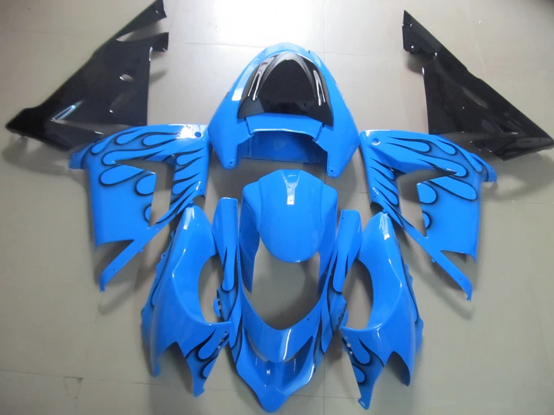 High quality ABS plastic Fairing kits for Kawasaki ZX10R 2004 2005 NINJA ZX-10R 04 05 black flames in blue fairings set YV52
High quality ABS plastic Fairing kits for Kawasaki ZX10R 2004 2005 NINJA ZX-10R 04 05 black flames in blue fairings set YV52