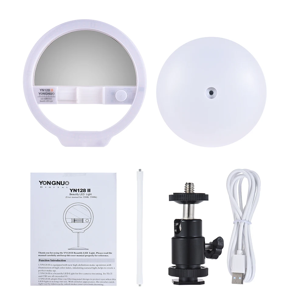 YONGNUO YN128II Bi-Color Beautify Selfie Light LED Ring Light Photography Lighting for iPhone HUAWEI SAMSUNG XIAOMi Selfie Light
YONGNUO YN128II Bi-Color Beautify Selfie Light LED Ring Light Photography Lighting for iPhone HUAWEI SAMSUNG XIAOMi Selfie Light