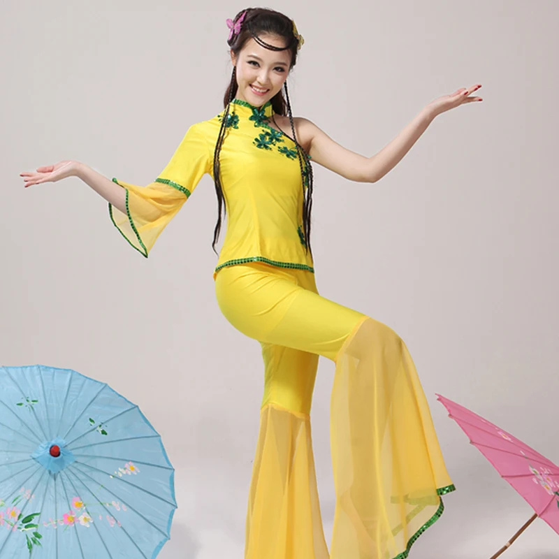 2017 Disfraces Chinese Folk Dance National Classical Oblique Costumes Yangko Umbrella Fan Wear Beautiful Youth Stage Costume
2017 Disfraces Chinese Folk Dance National Classical Oblique Costumes Yangko Umbrella Fan Wear Beautiful Youth Stage Costume