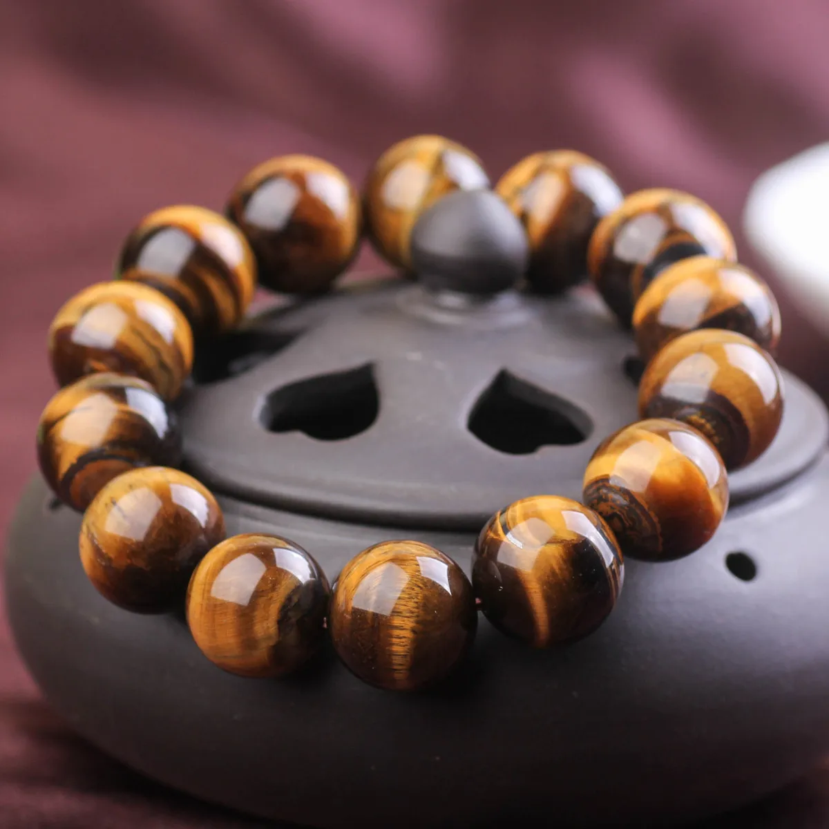 Natural Yellow Tiger Eye Stone Bracelets Round Beads Pi Xiu Bracelet for Men Women Wristband Jewelry 14mm
Natural Yellow Tiger Eye Stone Bracelets Round Beads Pi Xiu Bracelet for Men Women Wristband Jewelry 14mm
