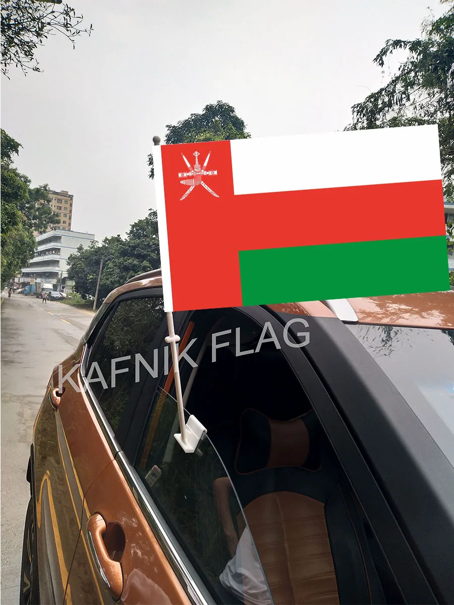KAFNIK,30*45CM Oman Window Car Flags and Banners Countries World Custom Flags with 43/52cm flagpole for car decoration
KAFNIK,30*45CM Oman Window Car Flags and Banners Countries World Custom Flags with 43/52cm flagpole for car decoration