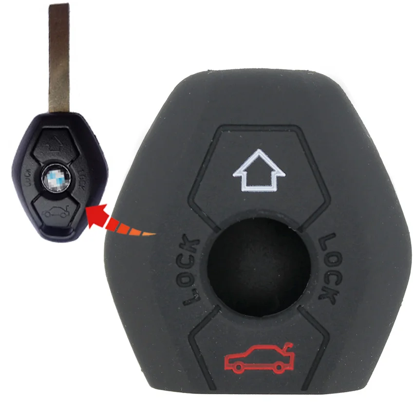 Silicone Car Key FOB Remote Case Cover For BMW X5 Z3 X3 Z4 3 5 7 Series E38 E39 E46 E83 1998 1999 2000 2001 2002 2003 2004 2005
Silicone Car Key FOB Remote Case Cover For BMW X5 Z3 X3 Z4 3 5 7 Series E38 E39 E46 E83 1998 1999 2000 2001 2002 2003 2004 2005