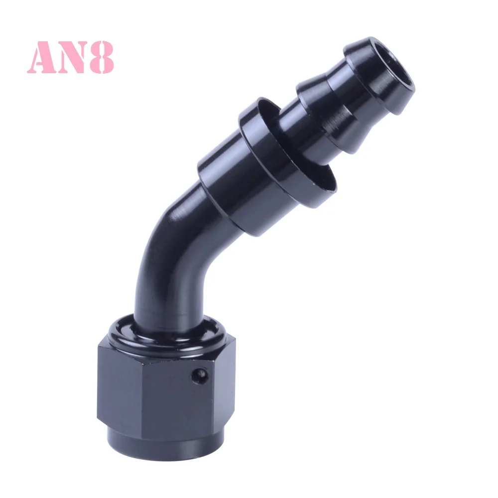 Aluminum AN 8 AN-8 45 Degree Push-On Reusable Hose End Fitting Black Hose Fitting Adapter Ned Arrived
Aluminum AN 8 AN-8 45 Degree Push-On Reusable Hose End Fitting Black Hose Fitting Adapter Ned Arrived