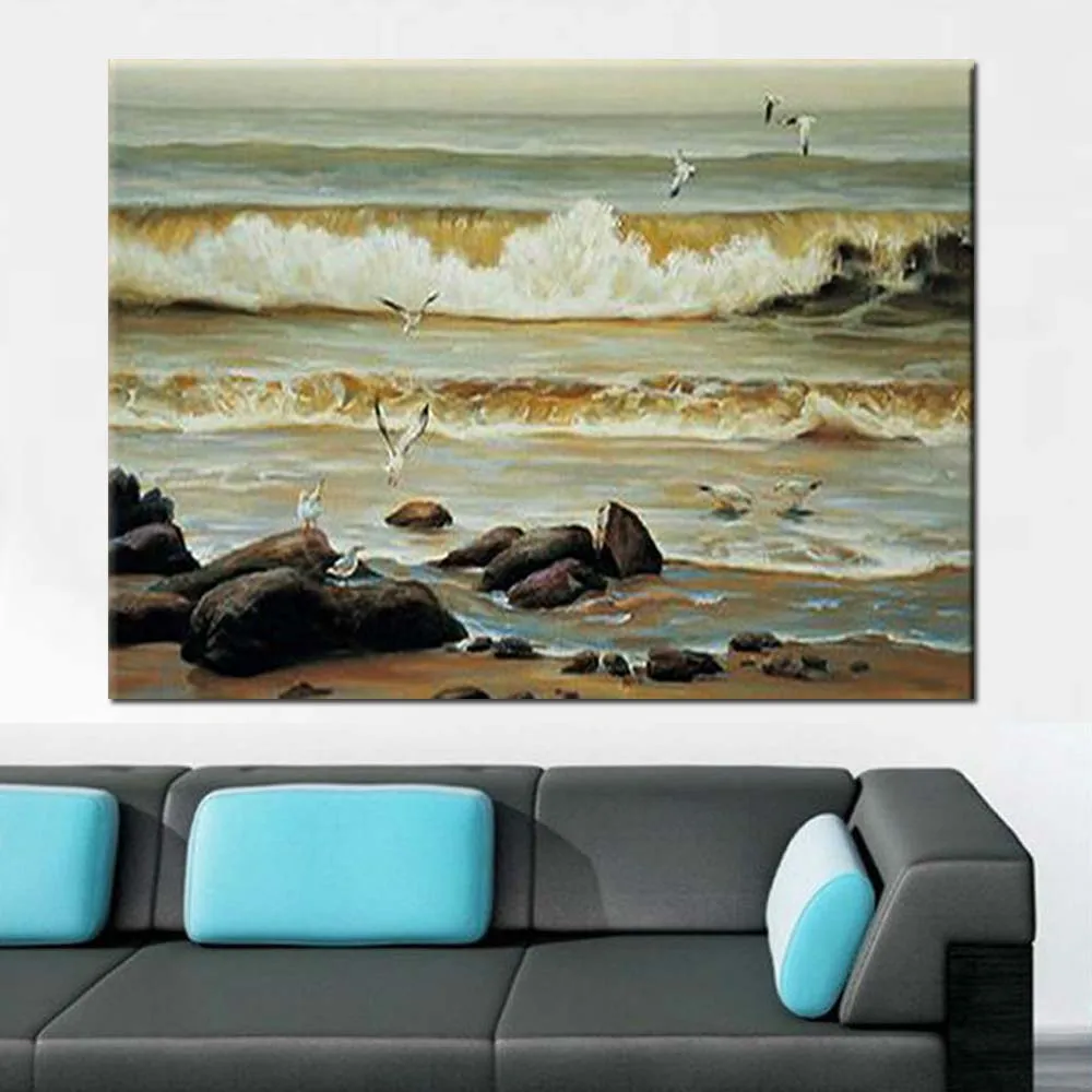 Hand Painted Modern Abstract Seascape Oil Painting Beach Sea Wave Wall Pictures Hall Cafe Office Decor Living Room Home Decor
Hand Painted Modern Abstract Seascape Oil Painting Beach Sea Wave Wall Pictures Hall Cafe Office Decor Living Room Home Decor