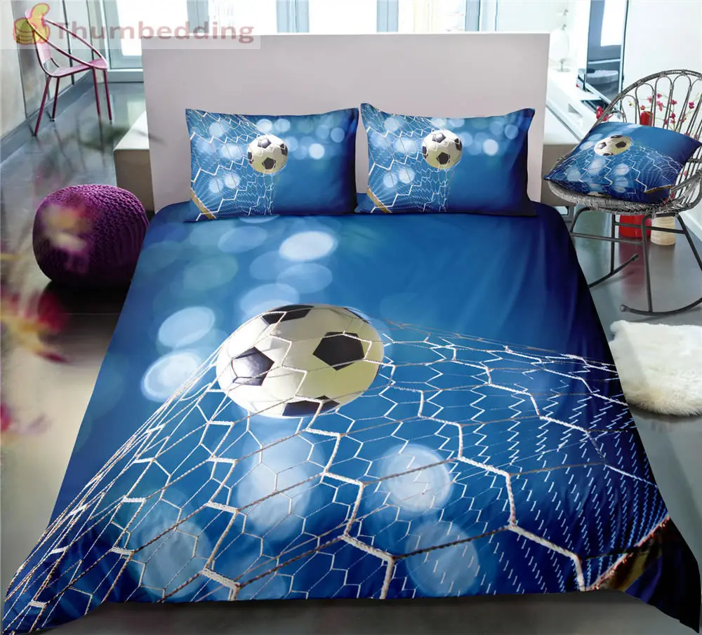 Thumbedding Dropship Blue Background Football Bedding Sets Full 3D Sport Duvet Cover Set High Quality Designed Bed Set 3pcs
Thumbedding Dropship Blue Background Football Bedding Sets Full 3D Sport Duvet Cover Set High Quality Designed Bed Set 3pcs