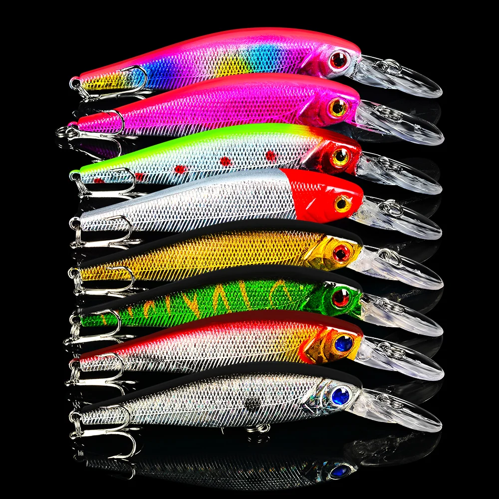 8pc Sunlure Minnow Fishing Lures 0.33oz-9.36g/10.1cm-3.98" Hard Lure Fishing Tackle 6# Hook Artificial Bait Hard Lure
8pc Sunlure Minnow Fishing Lures 0.33oz-9.36g/10.1cm-3.98" Hard Lure Fishing Tackle 6# Hook Artificial Bait Hard Lure