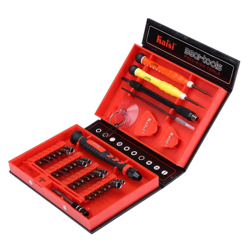 38 in 1 Precision Screwdriver Set S2 Alloy Steel Magnetic Screw Driver Bits for Mobile Phone iPhone Laptop Repair Tools
38 in 1 Precision Screwdriver Set S2 Alloy Steel Magnetic Screw Driver Bits for Mobile Phone iPhone Laptop Repair Tools