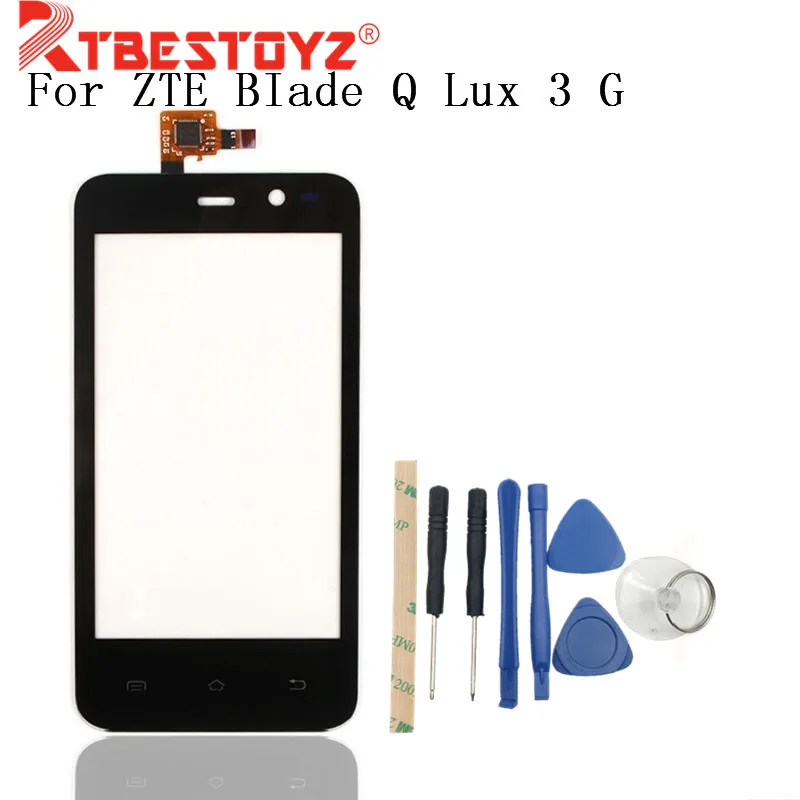 RTBESTOYZ 4 5 дюймовый сенсорный экран телефона дигитайзер для ZTE Blade Q Lux 3G 4G стеклянная