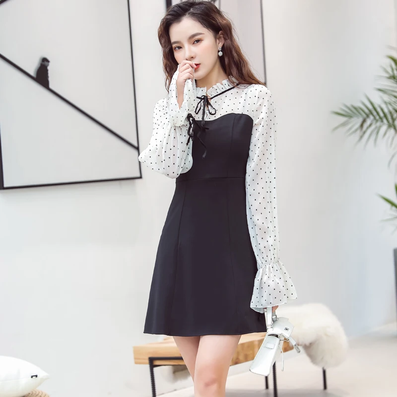 2019 New Vintage Women dress Polka Dot Accept Waist Very Little First Love French Niche Dresses Black 8830
2019 New Vintage Women dress Polka Dot Accept Waist Very Little First Love French Niche Dresses Black 8830