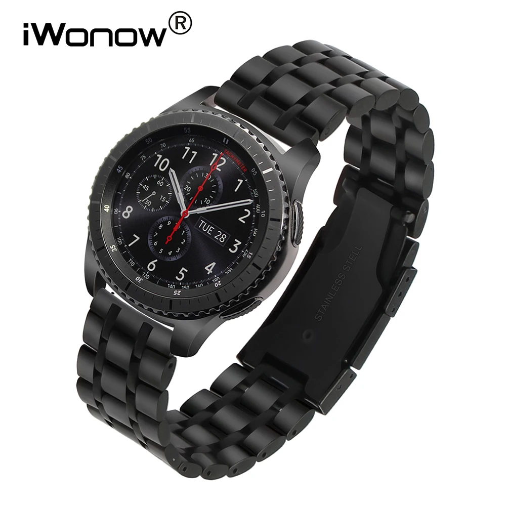 Ремешок из нержавеющей стали для Samsung Gear S3 Classic Frontier Gear 2 Neo, быстросъемный черный браслет для наручных часов, 22 мм
Ремешок из нержавеющей стали для Samsung Gear S3 Classic Frontier Gear 2 Neo, быстросъемный черный браслет для наручных часов, 22 мм