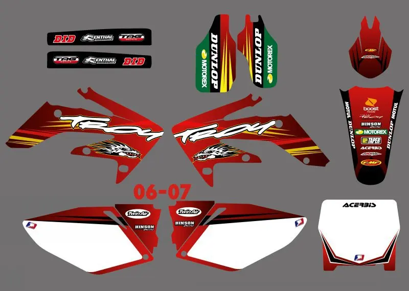 Graphics& BackgroundS DECALS STICKERS Kits for Honda CRF250 CRF250R 2006 2007 CRF 250 250R CRF 250 R
Graphics& BackgroundS DECALS STICKERS Kits for Honda CRF250 CRF250R 2006 2007 CRF 250 250R CRF 250 R