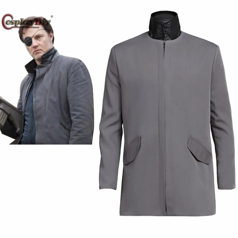Cosplaydiy Ходячие мертвецы Косплей Костюм губернатор Филип Блэйк куртка мужской
