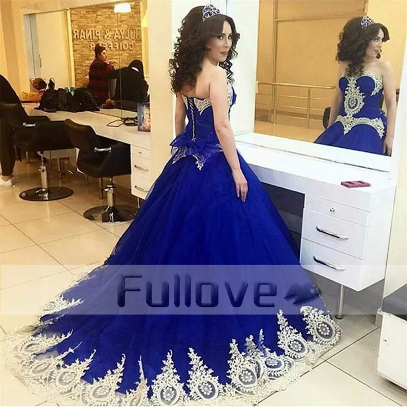Luxury Royal Blue Sweetheart Evening Dress Long 2019 Gold Appliques Bow Formal Evening Party Dresses Gown Robe De Soiree Abiye
Luxury Royal Blue Sweetheart Evening Dress Long 2019 Gold Appliques Bow Formal Evening Party Dresses Gown Robe De Soiree Abiye