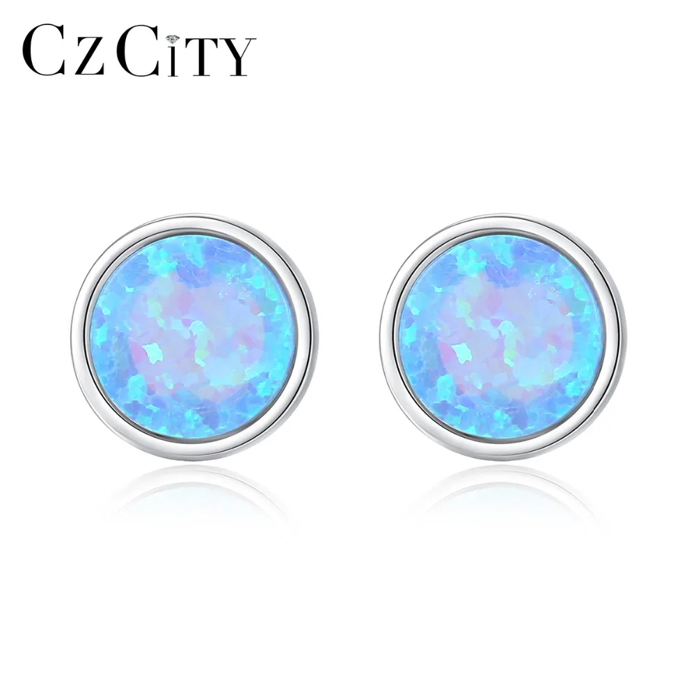 CZCITY 925 Sterling Silver Brightly Round Opal Stud Earrings for Women Three Color Girls Dating Party 925 Earrings Jewelry Gifts
CZCITY 925 Sterling Silver Brightly Round Opal Stud Earrings for Women Three Color Girls Dating Party 925 Earrings Jewelry Gifts