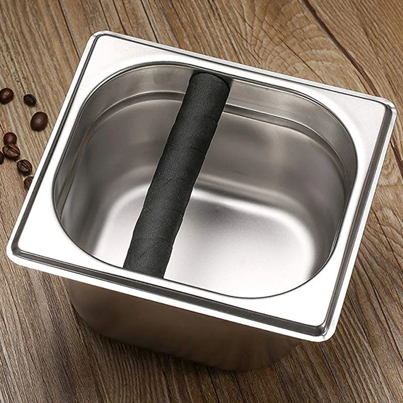 Coffee Knock Box - Stainless Steel Espresso Knock Box Container for Coffee Ground
Coffee Knock Box - Stainless Steel Espresso Knock Box Container for Coffee Ground