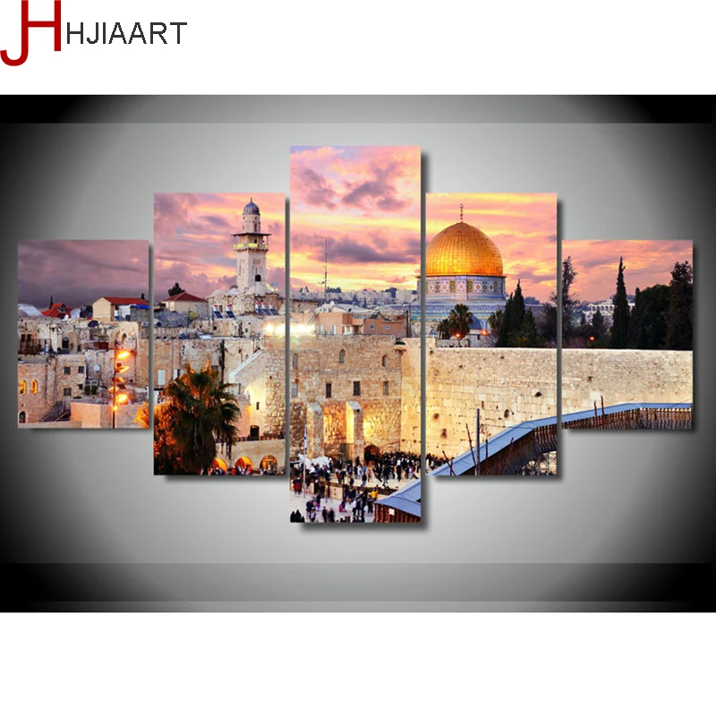 Painting Canvas Wall Art Modular Pictures Modern Frame Home Decor 5 Panels Jerusalem Sunset Landscape HD Printed Posters
Painting Canvas Wall Art Modular Pictures Modern Frame Home Decor 5 Panels Jerusalem Sunset Landscape HD Printed Posters