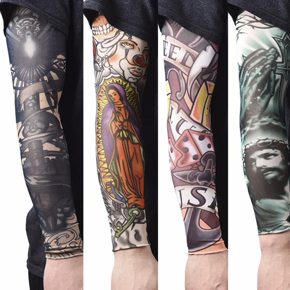 Nylon Elastic Fake Temporary Tattoo Sleeve Designs Body Arm Stockings Tatoo For Men Women Arm Warmer New Arrival
Nylon Elastic Fake Temporary Tattoo Sleeve Designs Body Arm Stockings Tatoo For Men Women Arm Warmer New Arrival