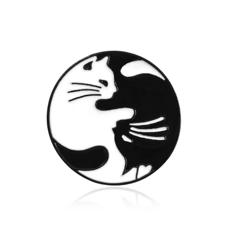 Black White Enamel Pin Cat Brooch Gossip Angel Couple Denim Knit Badge on a Backpack Friends Lovers Brooches Jewelry Best Gifts
Black White Enamel Pin Cat Brooch Gossip Angel Couple Denim Knit Badge on a Backpack Friends Lovers Brooches Jewelry Best Gifts