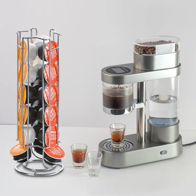 18/24 /32Cups Rotatable Coffee Pod Holder Iron Chrome Plating Display Capsule Rack Stand Storage Shelves For Dolce Gusto Capsule
18/24 /32Cups Rotatable Coffee Pod Holder Iron Chrome Plating Display Capsule Rack Stand Storage Shelves For Dolce Gusto Capsule