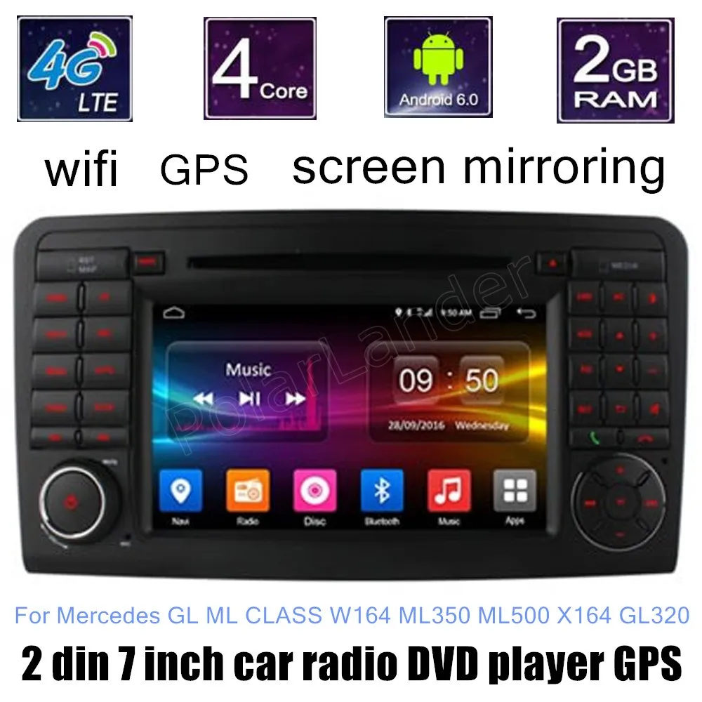 For Mer/cedes B-ENZ GL ML CLASS W164 ML350 ML500 X164 GL320 Android 6.0 Car audio DVD GPS WIFI Radio touch screen
For Mer/cedes B-ENZ GL ML CLASS W164 ML350 ML500 X164 GL320 Android 6.0 Car audio DVD GPS WIFI Radio touch screen
