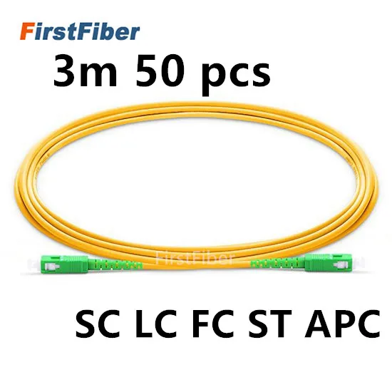 FirstFiber 50 шт. 3 м SC APC to SC APC G657A LC APC FC APC волоконный патч-кабель, перемычка, патч-корд Simplex 2,0 мм ПВХ SM
FirstFiber 50 шт. 3 м SC APC to SC APC G657A LC APC FC APC волоконный патч-кабель, перемычка, патч-корд Simplex 2,0 мм ПВХ SM