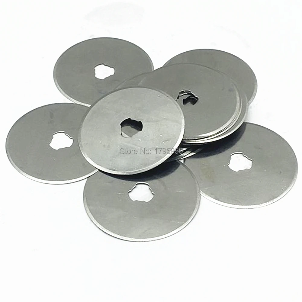 10pcs 45mm Rotary Cutter Blades Fabric Paper Vinyl Craft Sewing Quilting Cutting Tool 45mm x 8mm x 0.3mm Replacement Spare Blade
10pcs 45mm Rotary Cutter Blades Fabric Paper Vinyl Craft Sewing Quilting Cutting Tool 45mm x 8mm x 0.3mm Replacement Spare Blade