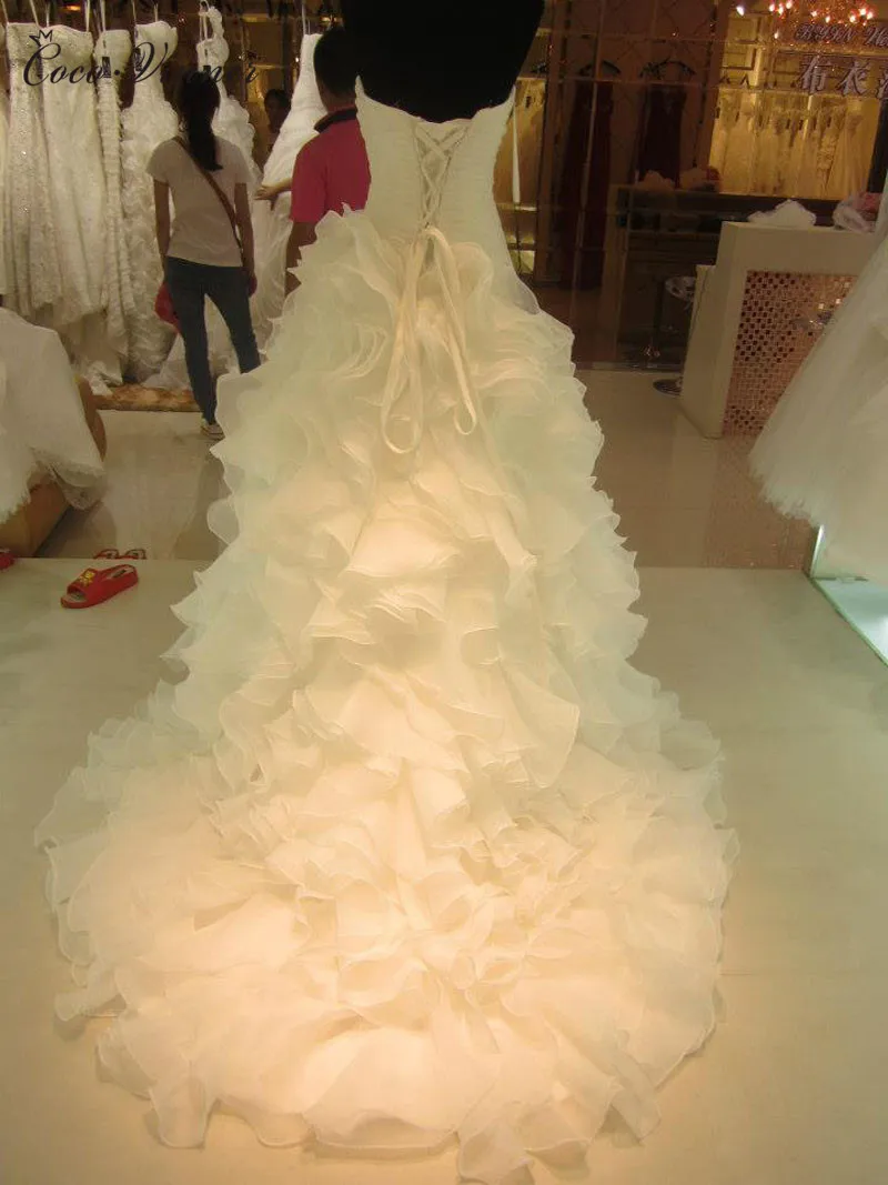 Плиссированные многоярусные элегантные Африканские свадебные платья русалки